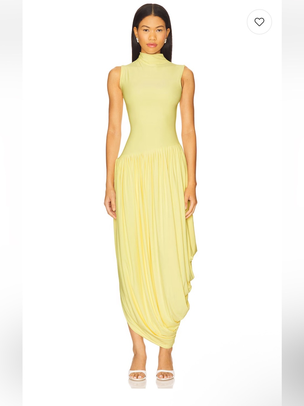 Deme by Gabriella Penelope Dress Sleeveless High-Neck Draped Maxi Dress